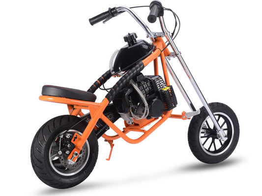 MotoTec 49cc Gas Mini Chopper Orange - view 2