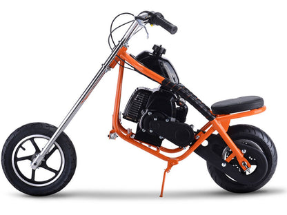 MotoTec 49cc Gas Mini Chopper Orange - view 5