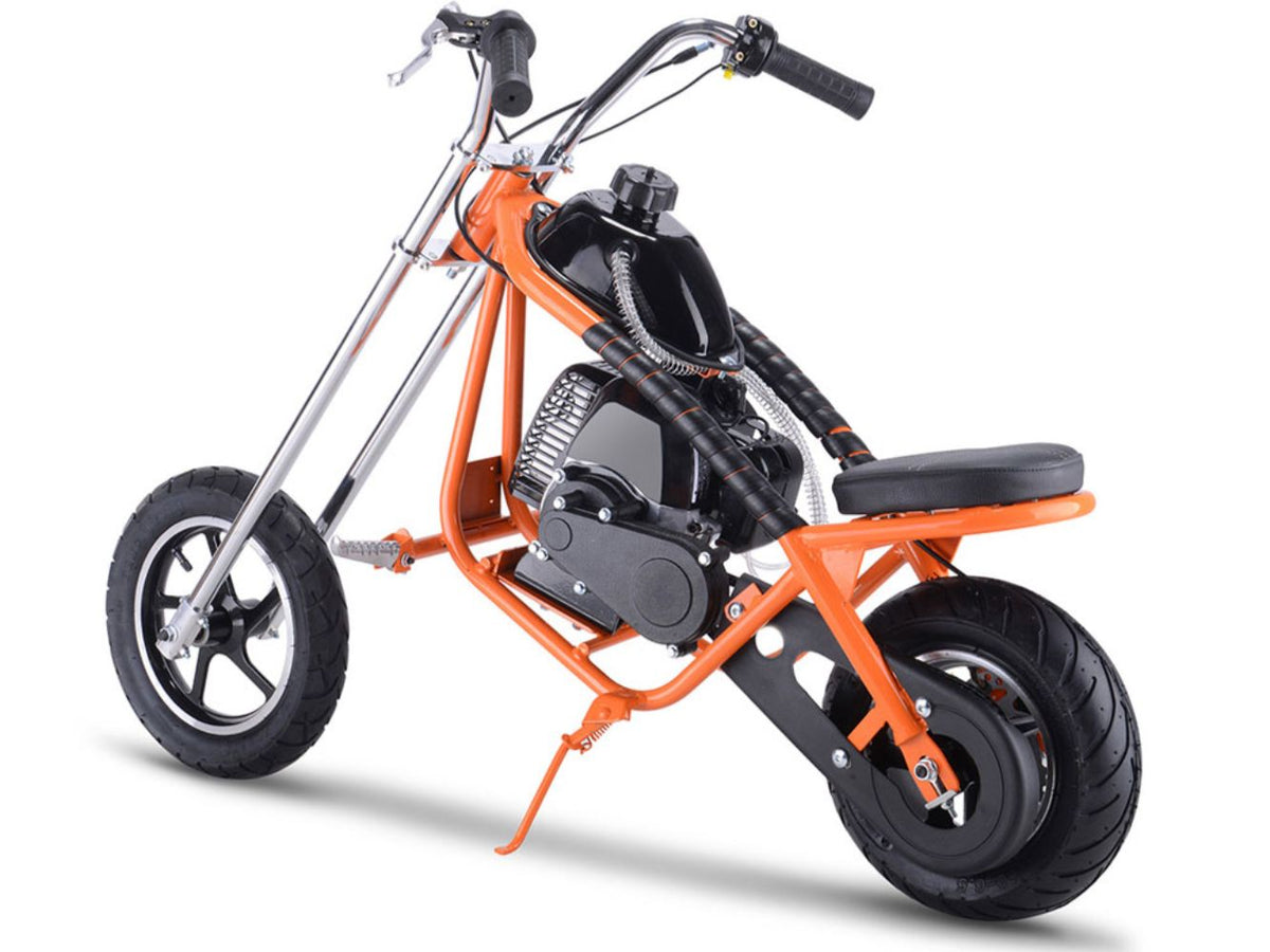 MotoTec 49cc Gas Mini Chopper Orange - view 6