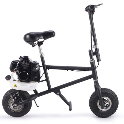 MotoTec 49cc Gas Mini Bike Black - view 2