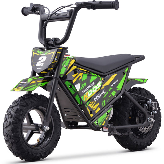 MotoTec 24V 250W (HP120E) Electric Mini Bike Green