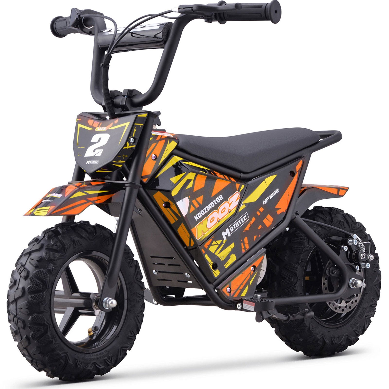 MotoTec 24V 250W (HP120E) Electric Mini Bike Orange