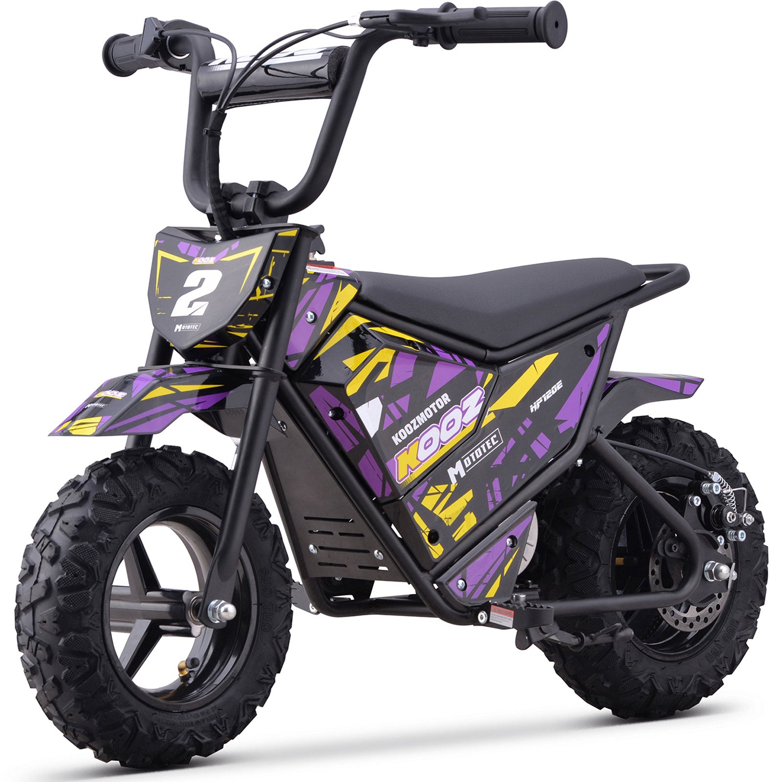 MotoTec 24V 250W (HP120E) Electric Mini Bike Purple