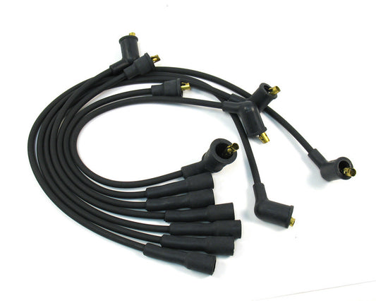 Pertronix Ignition Spark Plug Wire Set - Stock-Look - Spiral Core - 7 mm - Black - 90 Degree Plug Boots - Socket Style