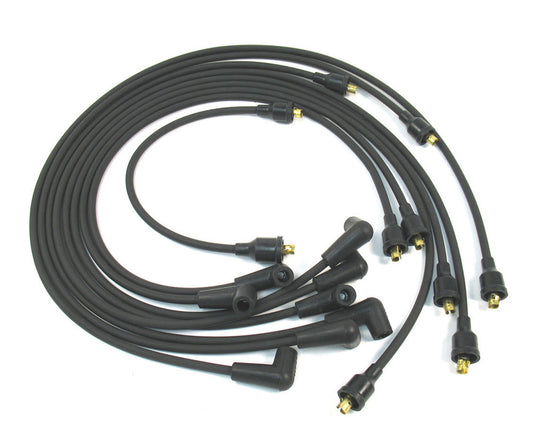 Pertronix Ignition Spark Plug Wire Set - Stock-Look - Spiral Core - 7 mm - Black - 90 Degree Plug Boots - Socket Style