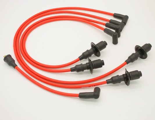 Pertronix Ignition Spark Plug Wire Set - Flame-Thrower - Spiral Core - 8 mm - Red - Straight Plug Boots - HEI Style -
