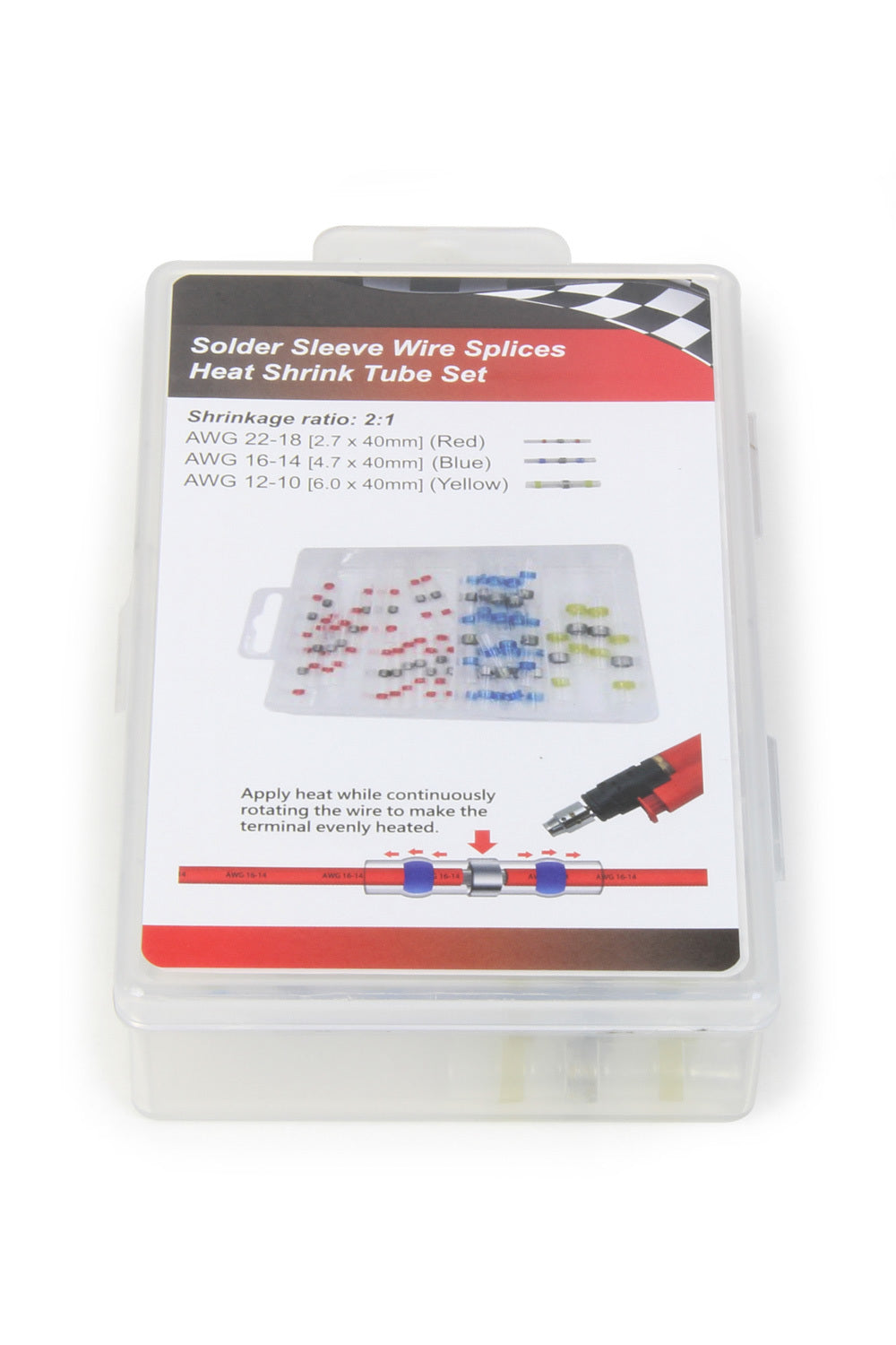Pertronix Ignition Electrical Connector - Solder and Heat Seal Splice - 26-10 AWG Wire - Kit