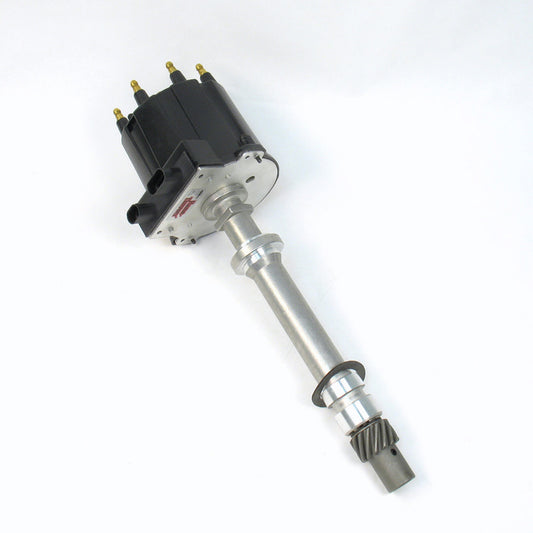 Pertronix Ignition Distributor - Flame-Thrower EST - Magnetic Pickup - Electronic Advance - HEI Style Terminal - Black