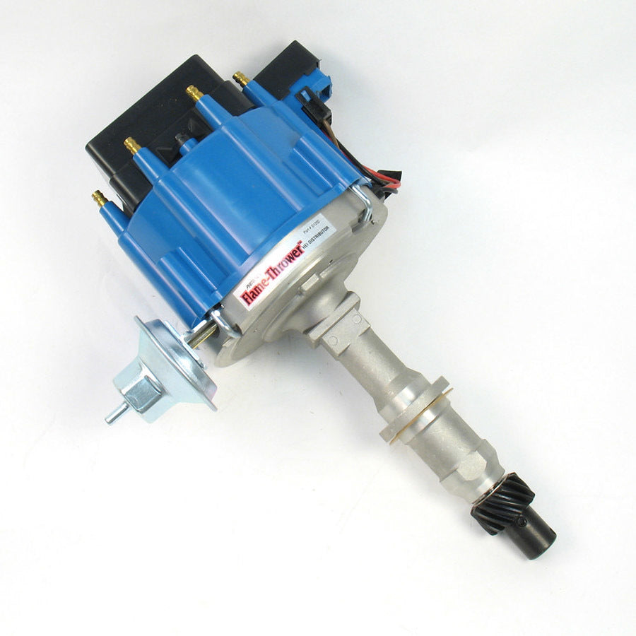 Pertronix Ignition Distributor - Flame-Thrower HEI - Magnetic Pickup - Vacuum / Mechanical Advance - HEI Style