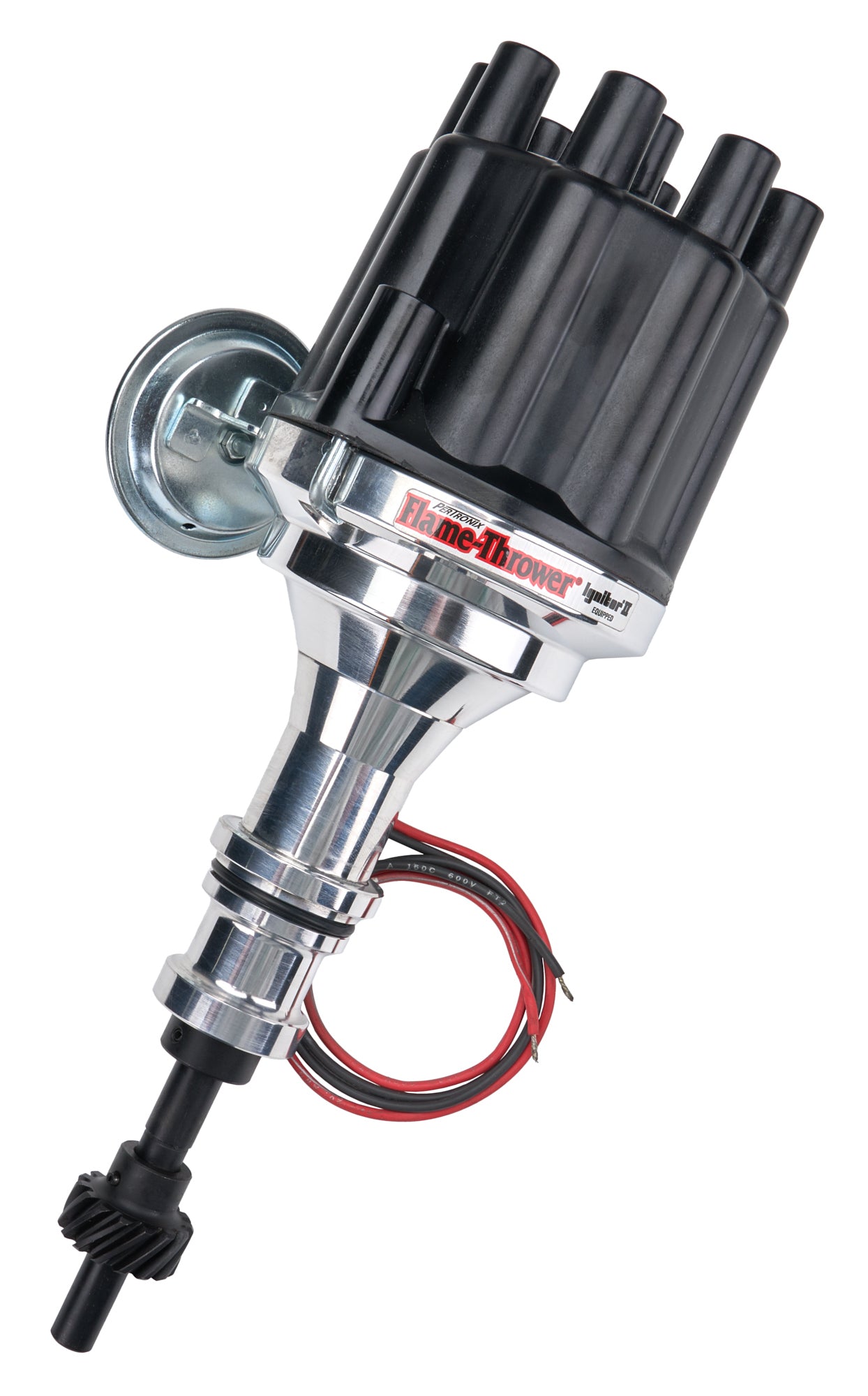Pertronix Ignition Distributor - Flame-Thrower Plug N Play Billet - Magnetic Pickup - Vacuum / Mechanical Advance -