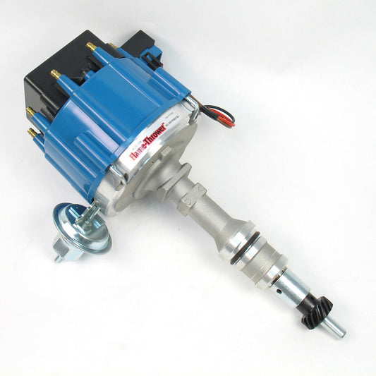Pertronix Ignition Distributor - Flame-Thrower Street / Strip - Magnetic Pickup - Vacuum Advance - HEI Style Terminal