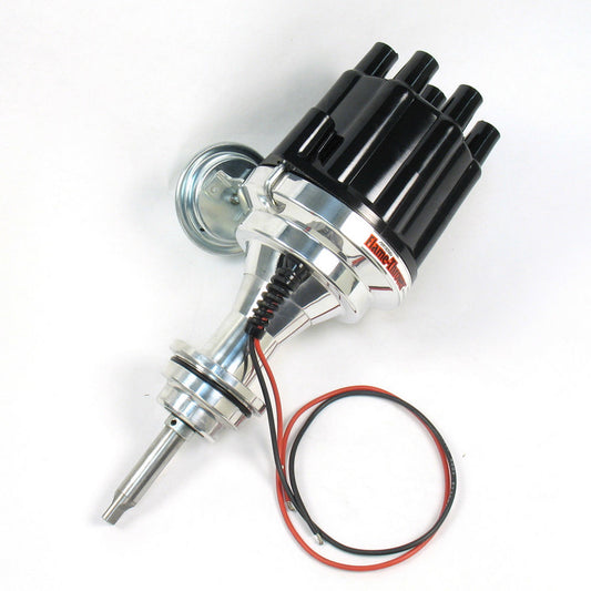 Pertronix Ignition Distributor - Flame-Thrower Plug N Play Billet - Magnetic Pickup - Vacuum / Mechanical Advance -