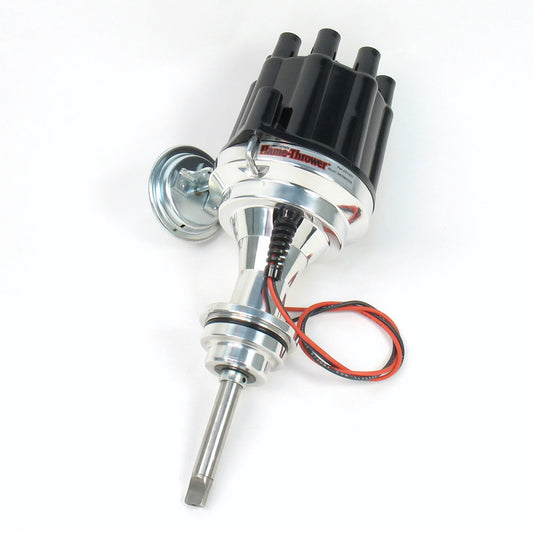 Pertronix Ignition Distributor - Flame-Thrower Plug N Play Billet - Magnetic Pickup - Vacuum / Mechanical Advance -