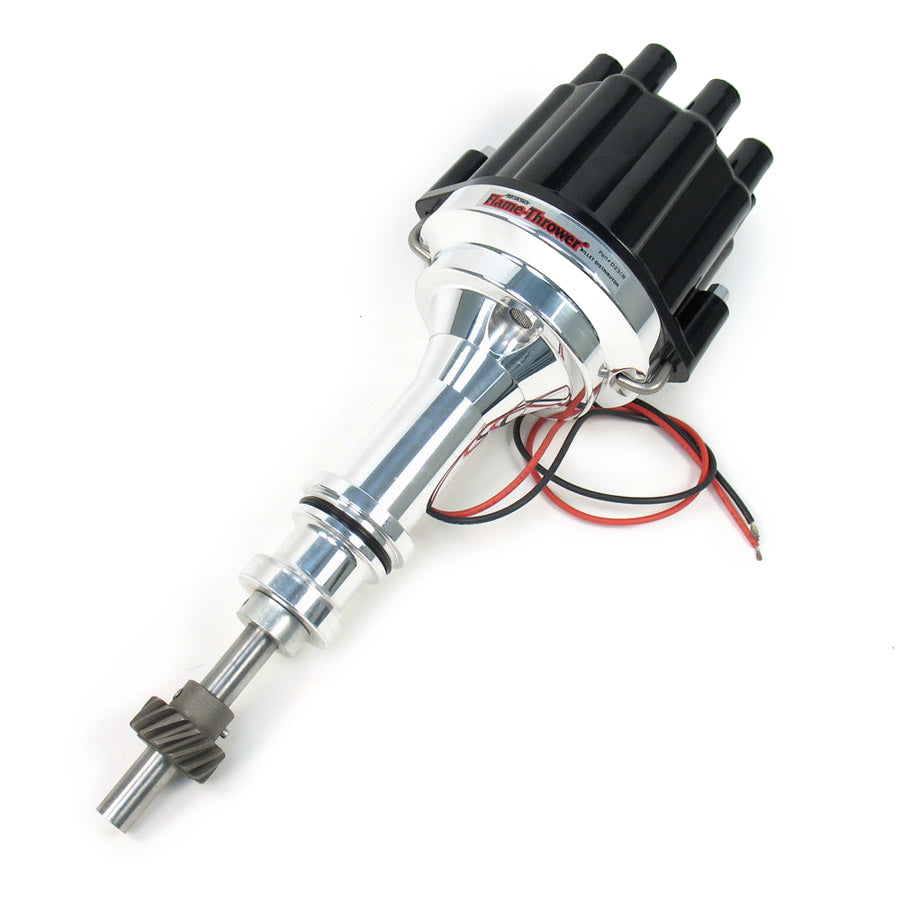 Pertronix Ignition Distributor - Flame-Thrower Electronic Marine - Magnetic Pickup - Mechanical Advance - Socket Style