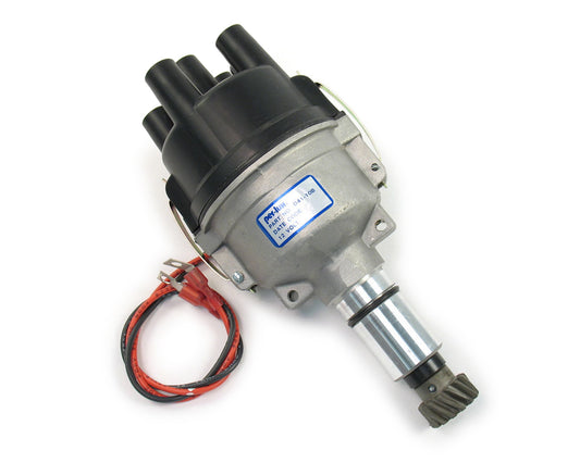 Pertronix Ignition Distributor - Industrial - Magnetic Pickup - Mechanical Advance - Socket Style - Black - Wisconsin