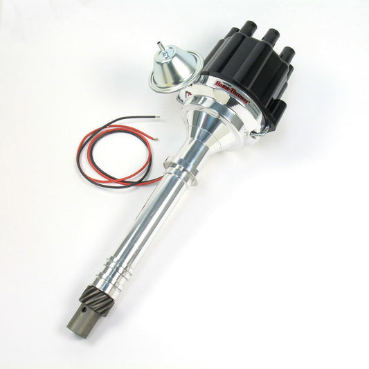 Pertronix Ignition Distributor - Flame-Thrower Plug N Play Billet - Magnetic Pickup - Vacuum / Mechanical Advance -