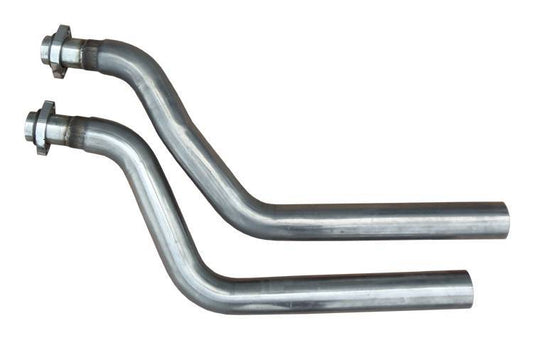 Pypes Performance Exhaust Intermediate Pipes - 2.5 in Diameter - Stainless - Natural - Ford Mustang 1964-66 - Pair