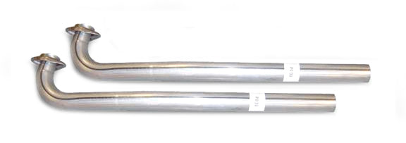 Pypes Performance Exhaust Intermediate Pipes - 2.5 in Diameter - Stainless - Natural - Pypes Exhaust - Stock 2-Bolt