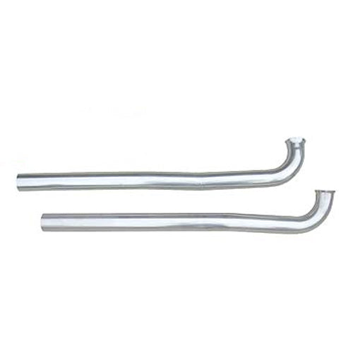 Pypes Performance Exhaust Intermediate Pipes - 2.5 in Diameter - Stainless - Natural - Pypes Exhaust - Stock 3-Bolt