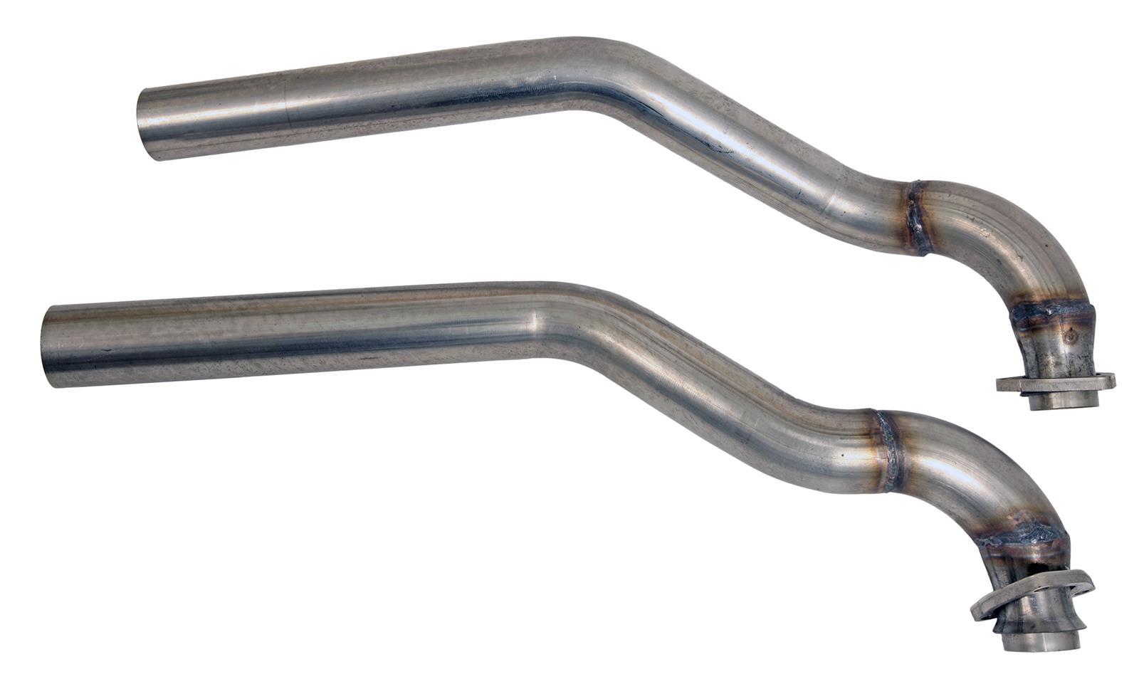 Pypes Performance Exhaust Intermediate Pipe - 2.5 in Diameter - Stainless - Natural - Stock 3-Bolt Manifolds - Chevy