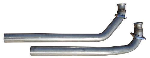 Pypes Performance Exhaust Intermediate Pipe - 2.5 in Diameter - Stainless - Pontiac V8 - Pontiac Passenger Car 1967-70
