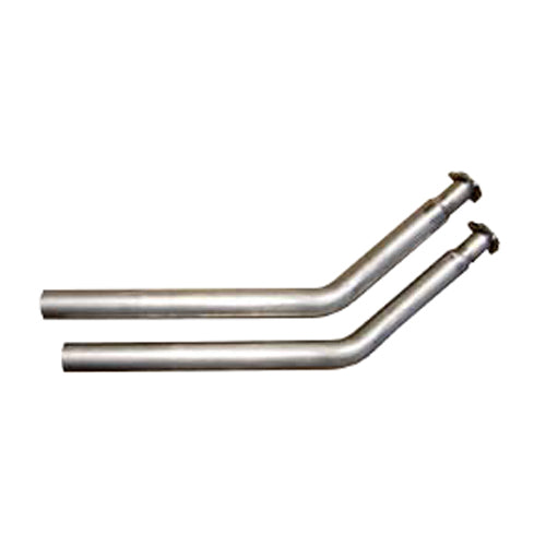 Pypes Performance Exhaust Intermediate Pipes - 2.5 in Diameter - Stainless - Natural - Pypes Exhaust - Stock 3-Bolt