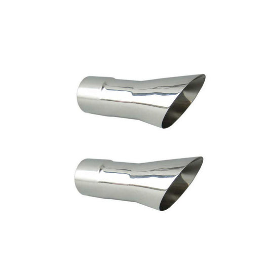 Pypes Performance Exhaust Exhaust Tip - Olds 442 Trumpet Exhaust Tips - Slip-On - 2.5 in Inlet - 4 in Round Outlet -
