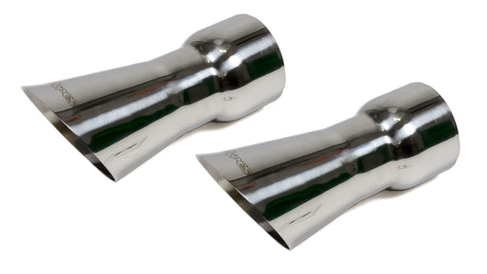 Pypes Performance Exhaust Exhaust Tip - Olds 442 Trumpet Exhaust Tips - Slip-On - 3 in Inlet - 4 in Round Outlet -