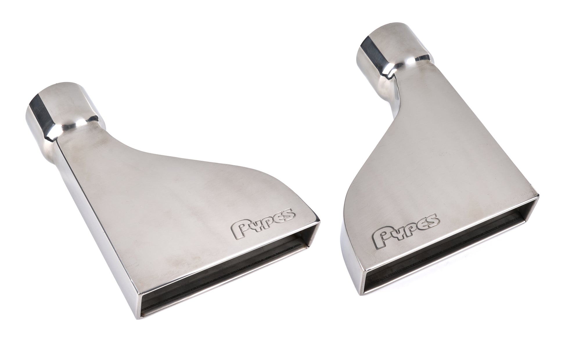 Pypes Performance Exhaust Exhaust Tip - Slip-On - 3 in Inlet - 8 x 2 in Rectangle Outlet - Single Wall - Rolled Edge -