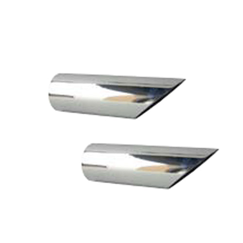 Pypes Performance Exhaust Exhaust Tip - Slip-On - 2.5 in Inlet - 2.5 in Round Outlet - 9 in Long - Single Wall - Cut