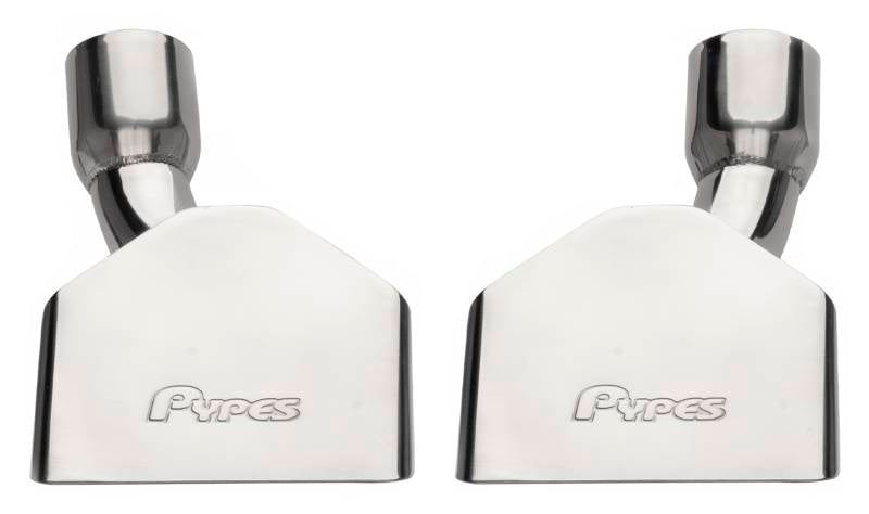 Pypes Performance Exhaust Exhaust Tip - Clamp-On / Weld-On - 2.5 in Inlet - 2 x 6.75 in Rectangle Tip - Single Wall -