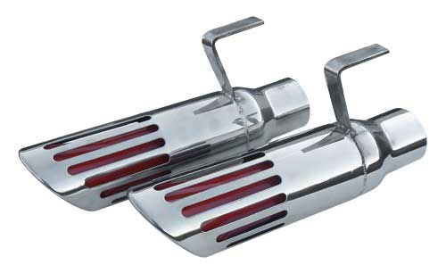 Pypes Performance Exhaust Exhaust Tip - B-Body Charger Tips - Slip-On - 2.5 in Inlet - 4.5 in Round Outlet - 7 in Long