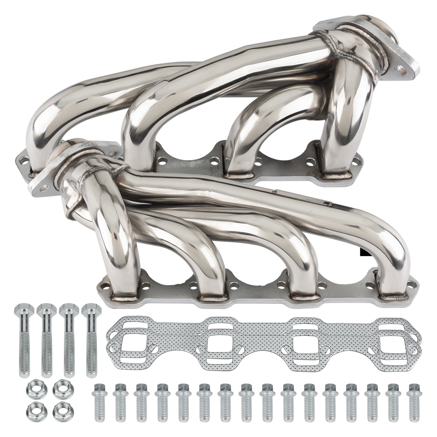 Pypes Performance Exhaust Headers - Short - 1.625 in Primary - Stock Collector Flange - Gaskets / Hardware Included -