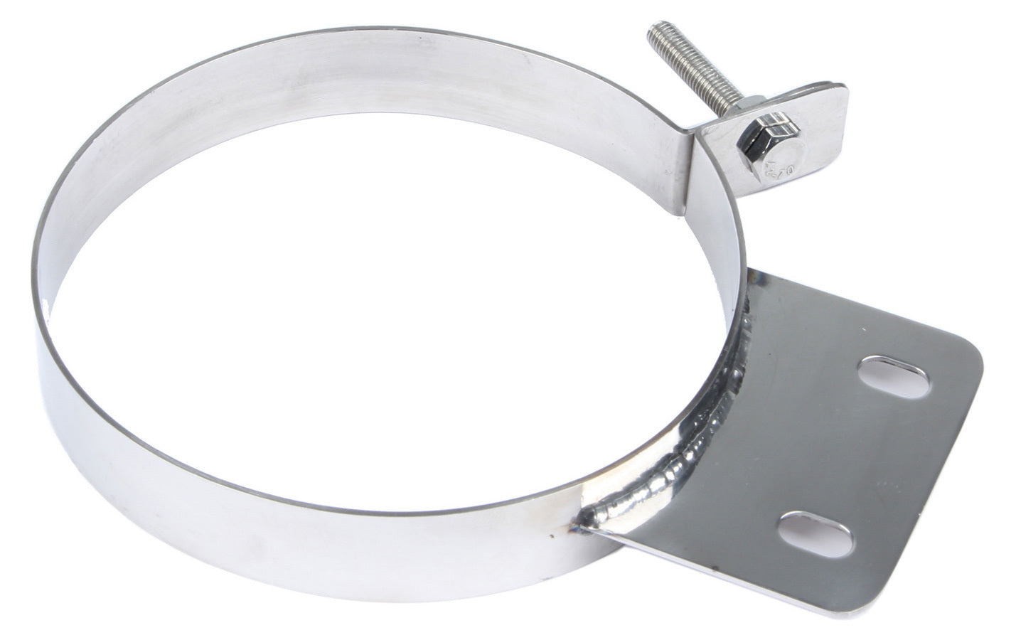 Pypes Performance Exhaust Exhaust Clamp - Stack Clamp - 6 in Diameter - Stainless - Polished - Each