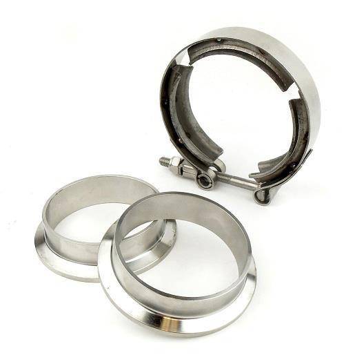 Pypes Performance Exhaust Exhaust Clamp - V-Band Clamp - 3 in Diameter - 1 in Wide Band - Stainless - Natural - Each