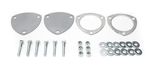 Pypes Performance Exhaust Exhaust Cut-Out Cap - 3 in Diameter - Bolt-On - Gaskets / Hardware Included - Steel - Zinc