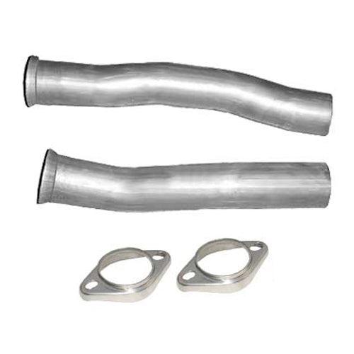 Pypes Performance Exhaust Intermediate Pipes - Flow Tube Kit - 2.5 in Diameter - Stainless - Natural - Pypes Exhaust -