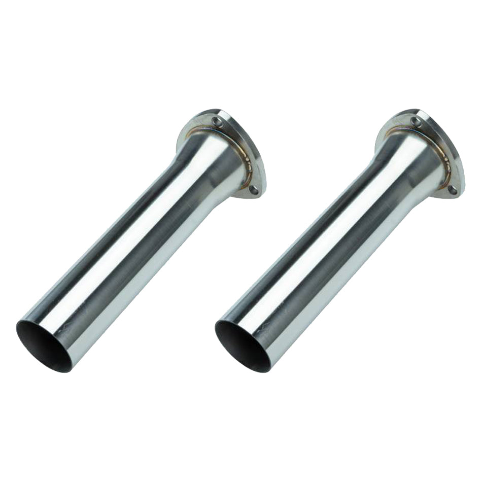 Pypes Performance Exhaust Collector Reducer - 3 in Inlet to 2.5 in OD Outlet - 3-Bolt Flange - 12 in Long - Stainless