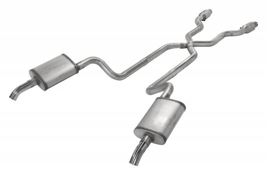 Pypes Performance Exhaust Exhaust System - Street Pro System - Header-Back - 2.5 in Diameter - 2.5 in Tips - Stainless