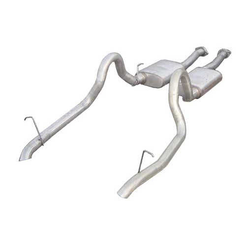 Pypes Performance Exhaust Exhaust System - Violator - Cat-Back - 2.5 in Diameter - Stainless - Small Block Ford - Ford