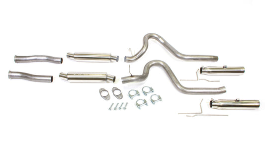 Pypes Performance Exhaust Exhaust System - Pype Bomb - Cat-Back - 2.5 in Diameter - 3.5 in Polished Tips - Stainless -