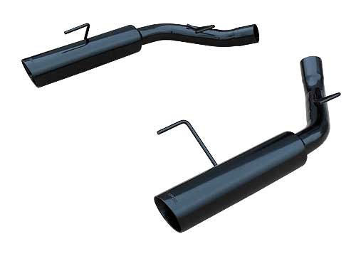 Pypes Performance Exhaust Exhaust System - Pype Bomb - Axle-Back - 2.5 in Diameter - 4 in Tips - Stainless - Black -