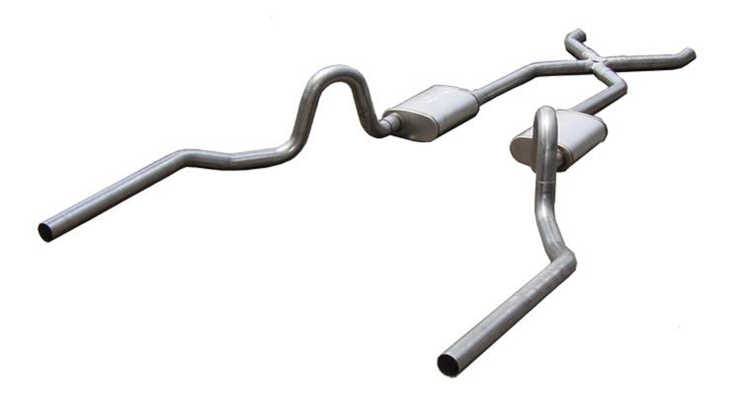 Pypes Performance Exhaust Exhaust System - Turbo Pro X-Pipe System - Header-Back - Dual Rear Exit - 2.5 in Diameter -