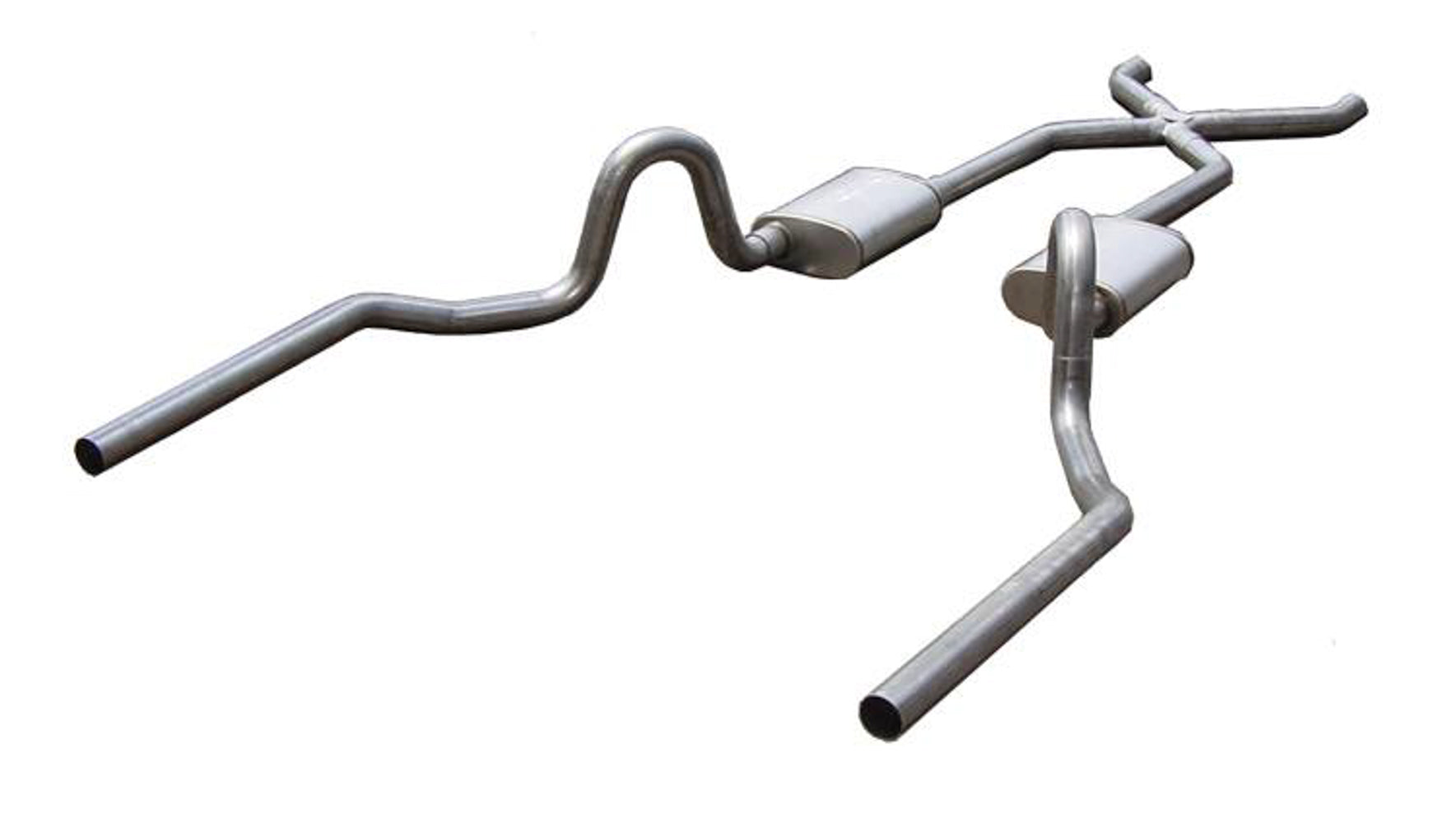 Pypes Performance Exhaust Exhaust System - Turbo Pro X-Pipe System - Header-Back - Dual Rear Exit - 2.5 in Diameter -