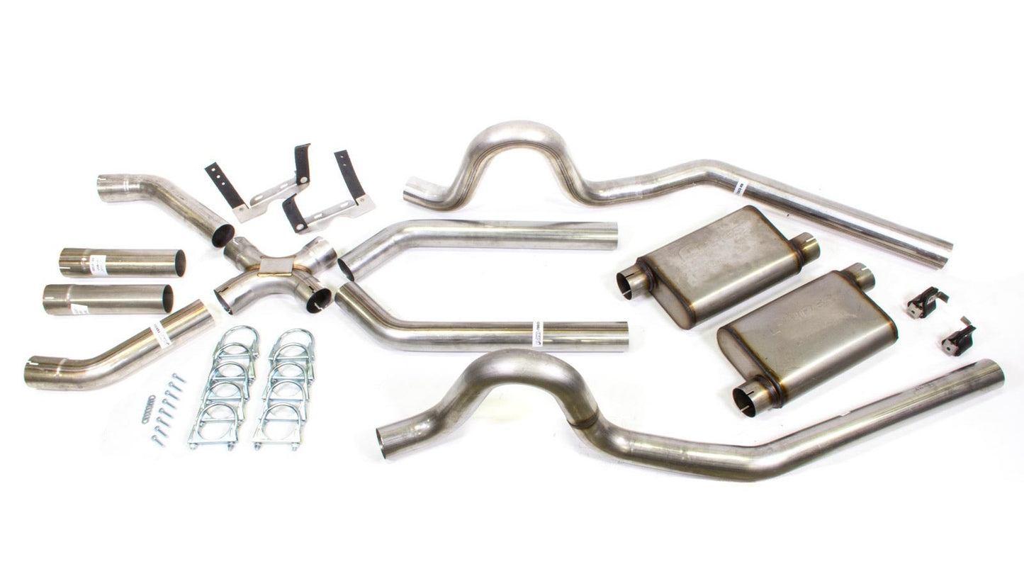 Pypes Performance Exhaust Exhaust System - Race Pro X-Pipe System - Header-Back - 3 in Diameter - 3 in Tips -