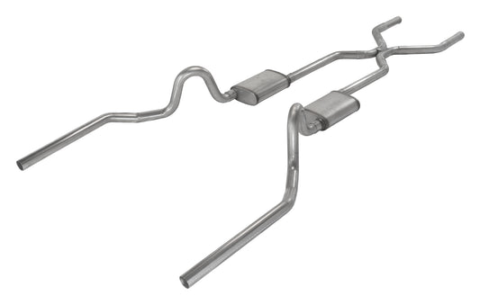 Pypes Performance Exhaust Exhaust System - H-Bomb - Race Pro - Header-Back - 3 in Diameter - Dual Rear Exit -