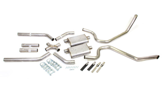 Pypes Performance Exhaust Exhaust System - Street Pro X-Pipe System - Header-Back - 2.5 in Diameter - 2.5 in Tips -