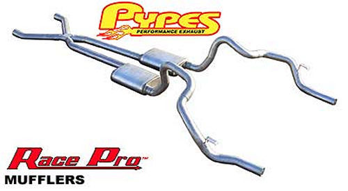 Pypes Performance Exhaust Exhaust System - Race Pro X-Pipe System - Header-Back - 2.5 in Diameter - 2.5 in Tips -