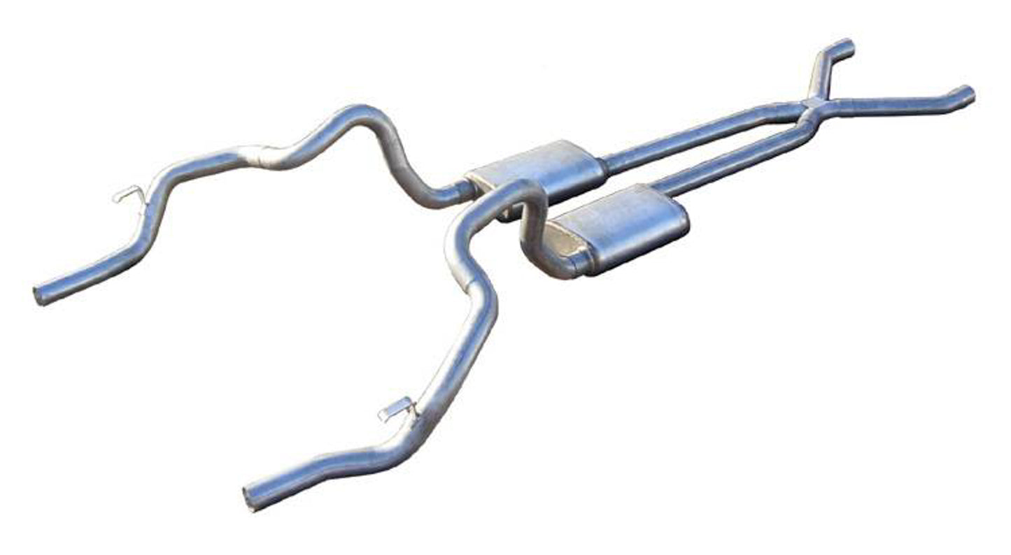 Pypes Performance Exhaust Exhaust System - Turbo Pro X-Pipe System - Header-Back - Dual Rear Exit - 2.5 in Diameter -