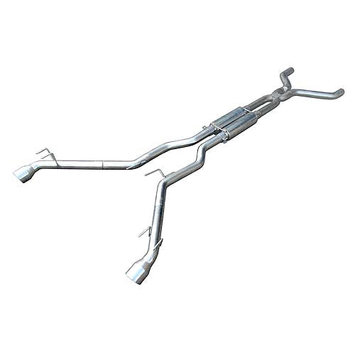 Pypes Performance Exhaust Exhaust System - Race Pro - Cat-Back - 2.5 in Diameter - 4 in Polished Tips - Stainless - V6